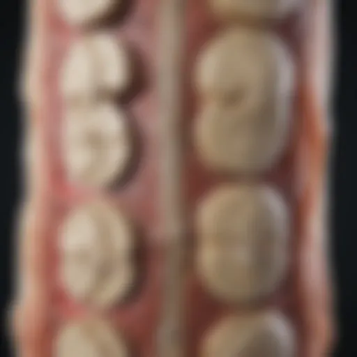 Detailed anatomical structure of lumbar intervertebral discs