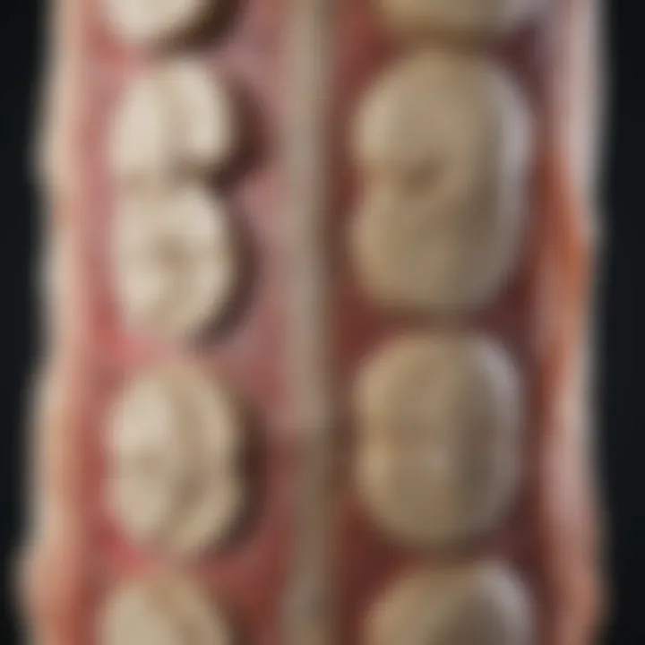 Detailed anatomical structure of lumbar intervertebral discs