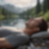 A serene landscape depicting relaxation techniques for tension headache relief