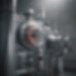 Illustration of aerosolized oxygen delivery system in a clinical setting