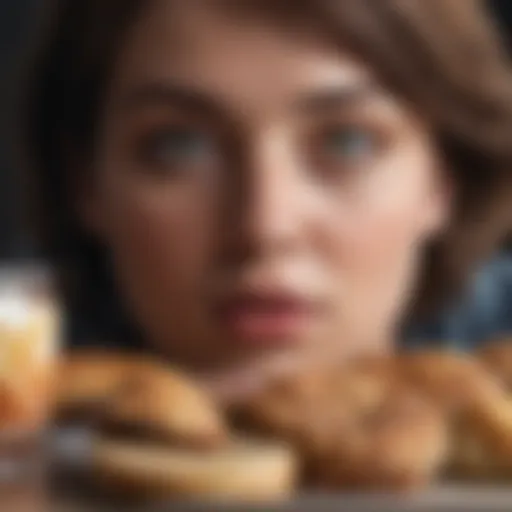 Abstract representation of binge eating patterns