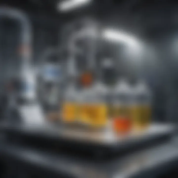 Laboratory setup for enzyme testing
