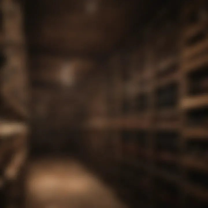 A well-ventilated wine cellar showcasing optimal air flow