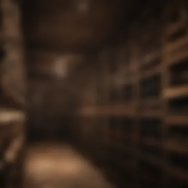 Optimal Air Flow in Wine Cellars A well-ventilated wine cellar showcasing optimal air flow
