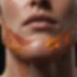 Detailed illustration of skin layers affected by burns
