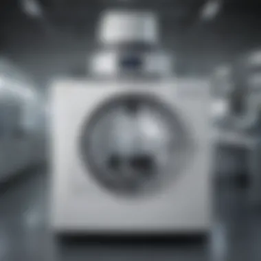 Cell Washer Centrifuge in a Laboratory Environment Laboratory setting with a cell washer centrifuge in use