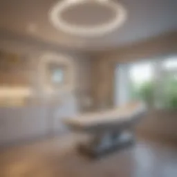 A modern midwifery clinic showcasing welcoming and informative features