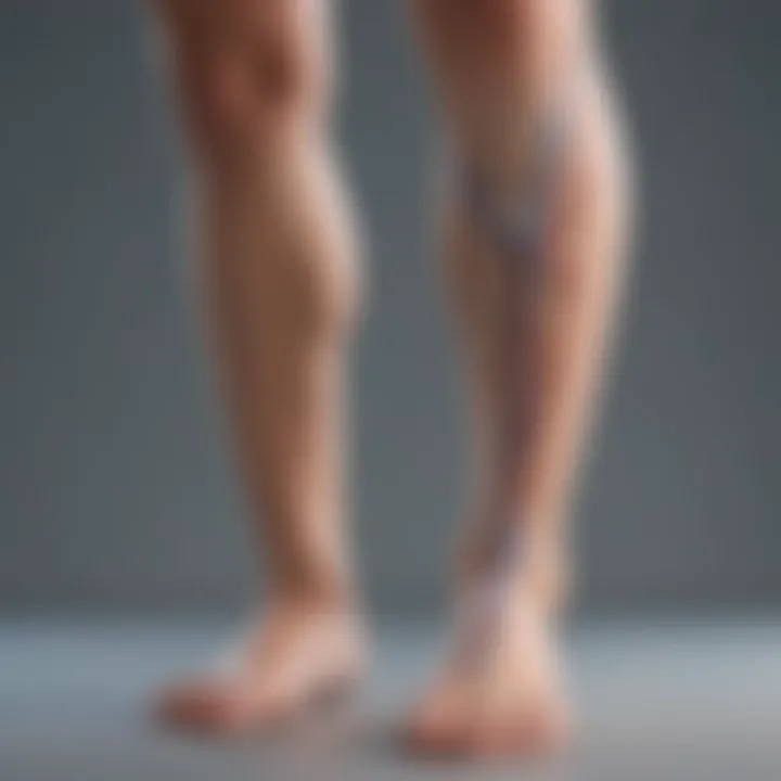 Visualization of the varicose vein treatment setup