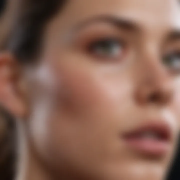 Detailed view of healthy skin showcasing its natural barrier.