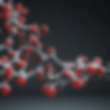 Cortisol molecule structure representation