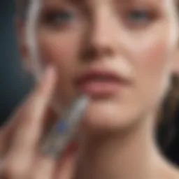 A detailed view of a cosmetic finger prosthesis showcasing intricate design features.