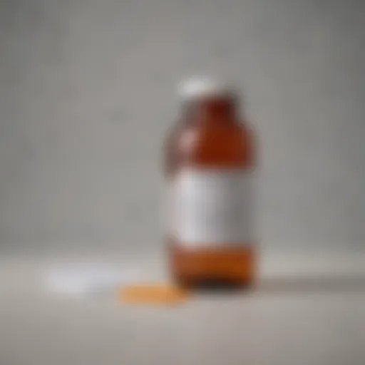 Cymbalta medication bottle with a prescription pad