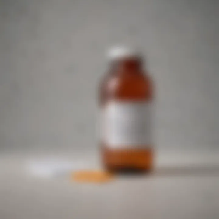 Cymbalta medication bottle with a prescription pad