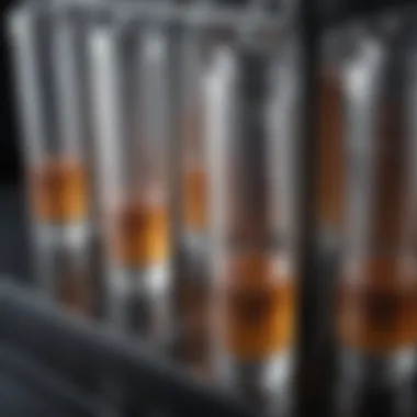 Close-up view of dialysis cartridge showcasing advanced filtration technology