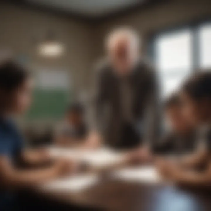 Dr. Appelbaum mentoring students in a classroom setting
