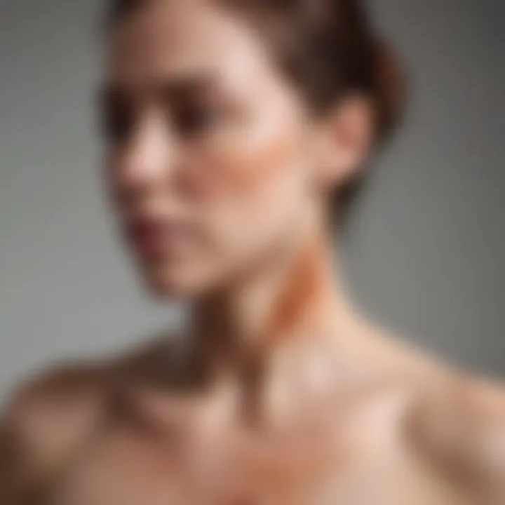 Diagram contrasting eczema and psoriasis symptoms