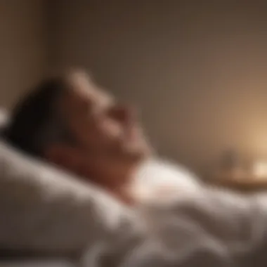 The Role of Mindfulness in Sleep Health Person practicing mindfulness meditation