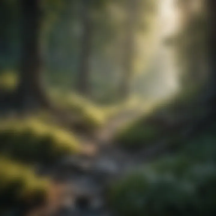 A serene landscape symbolizing connection and understanding among diverse elements