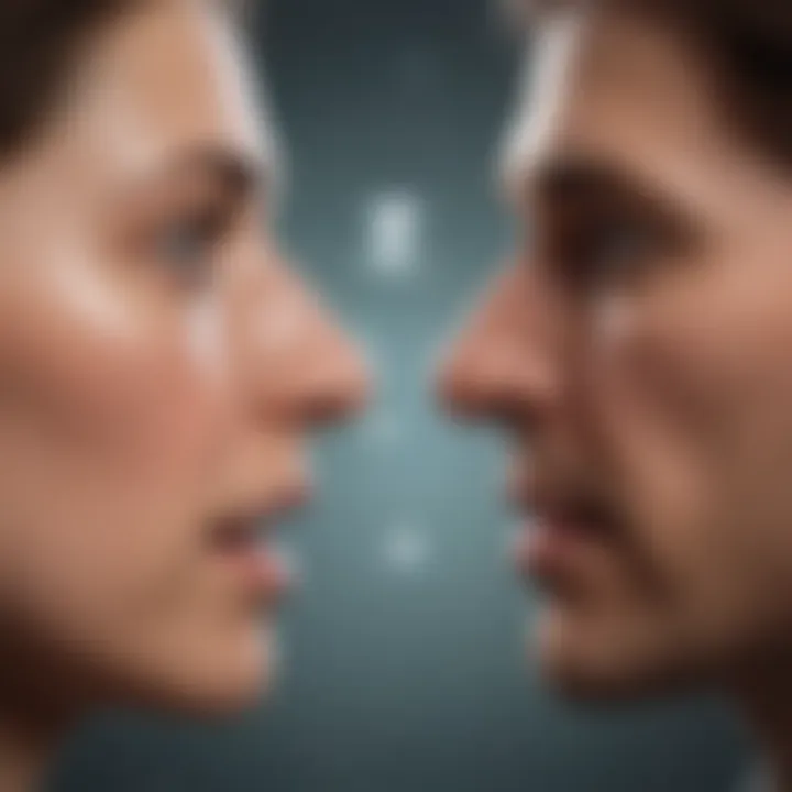 A conceptual illustration showing the impact of empathy in societal interactions