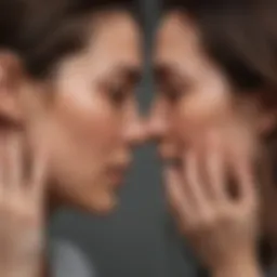 Visual representation of emotional turmoil in maternal relationships