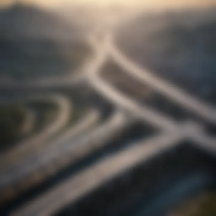 Map highlighting major infrastructure projects across China