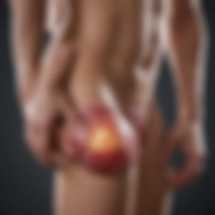 Illustration of therapeutic strategies for managing hip pain in myeloma