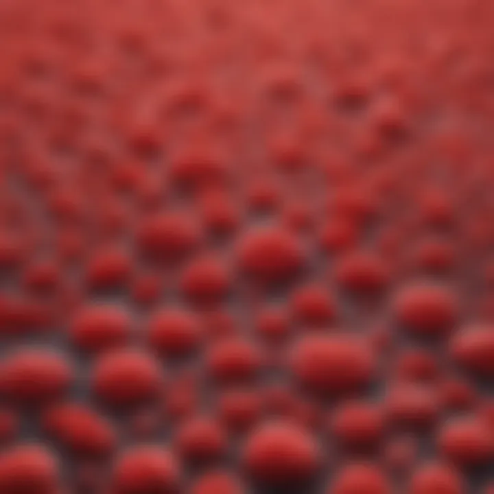 Microscopic image showcasing the effects of far red viability dyes on cells.