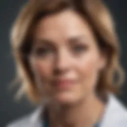 Portrait of Julie Moore in a clinical setting