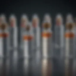 Illustration of diverse vaccine vials