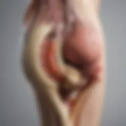 Anatomical illustration showcasing the sciatic nerve pathway.