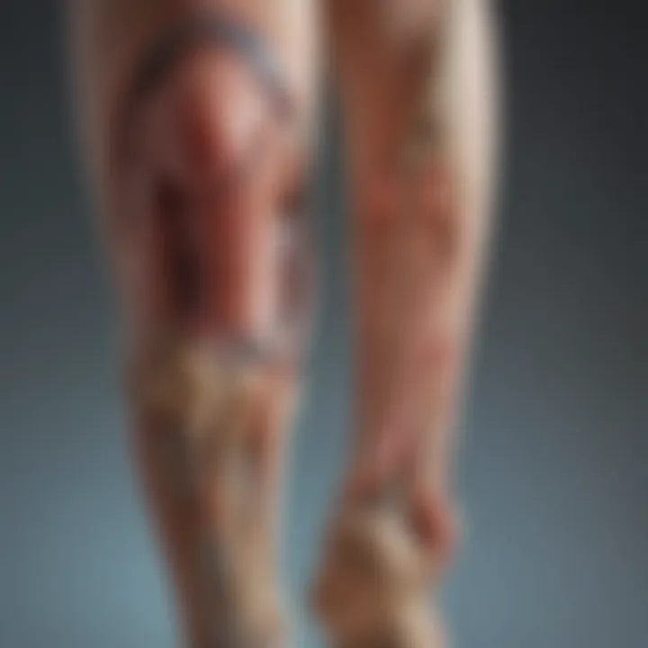 Diagram depicting the relationship between sciatic nerve issues and heel pain.