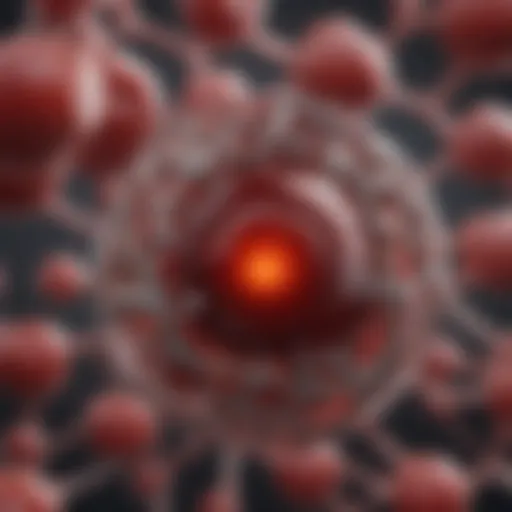 Illustration of canine hemoglobin structure