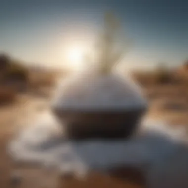 Illustration of salt's role in ecological balance