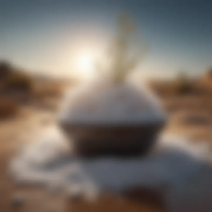 Illustration of salt's role in ecological balance