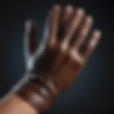 A comparison chart of different types of gloves for arthritis management