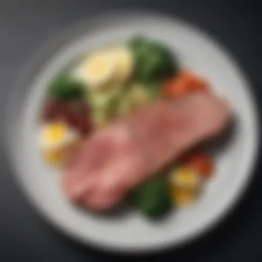 Understanding Macronutrients for Liver Wellness A balanced plate showcasing macronutrients