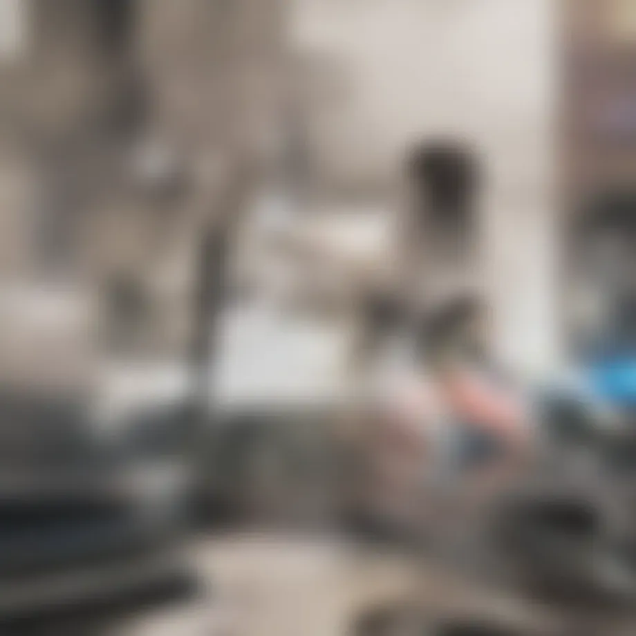 An illustration of fuel cell technology in a modern home