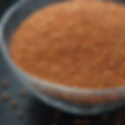 Gelmix granules in a clear bowl showcasing its texture