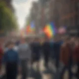 Historical march advocating for LGBT rights