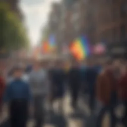 Historical march advocating for LGBT rights