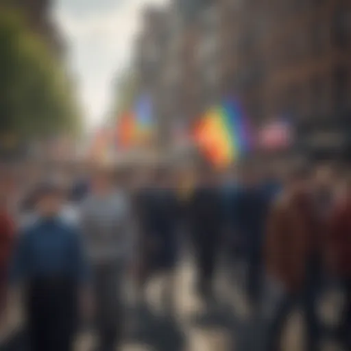 Historical march advocating for LGBT rights
