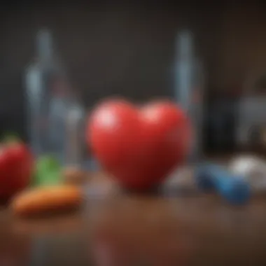 Healthy Lifestyle Changes A lifestyle infographic showing healthy habits and their impact on heart health