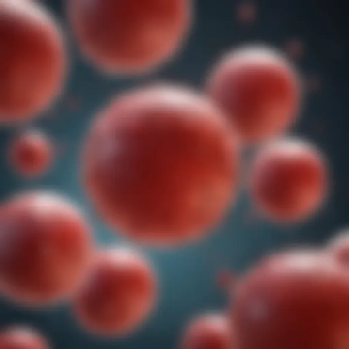 Illustration of blood cells affected by disorders