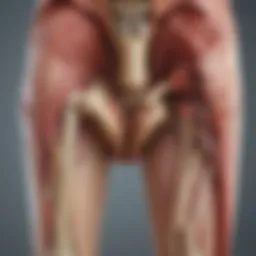 An illustration showing the anatomical structure of a joint affected by inflammation