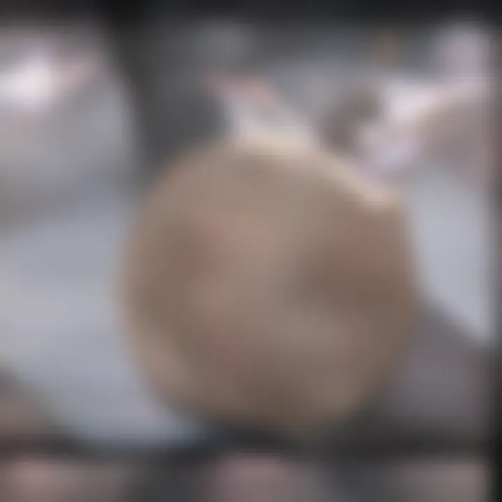 Close-up view of skin texture post-laser treatment