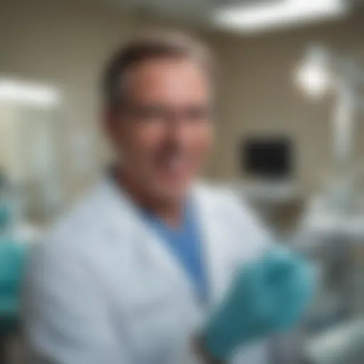 Dr. Michael Scherer in his dental clinic