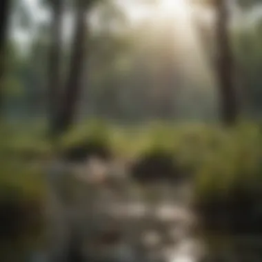 Habitat of mosquitoes in Texas wetlands