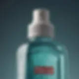 Close-up of mouthwash bottle highlighting key ingredients