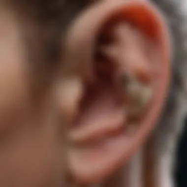 Intricate Ear Structures Analyzed via MRI MRI scan revealing intricate details of ear structures