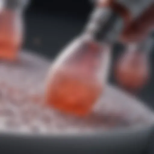 Microscopic view of PCR amplification